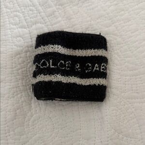 VINTAGE Dolce & Gabbana Black and White Wristband